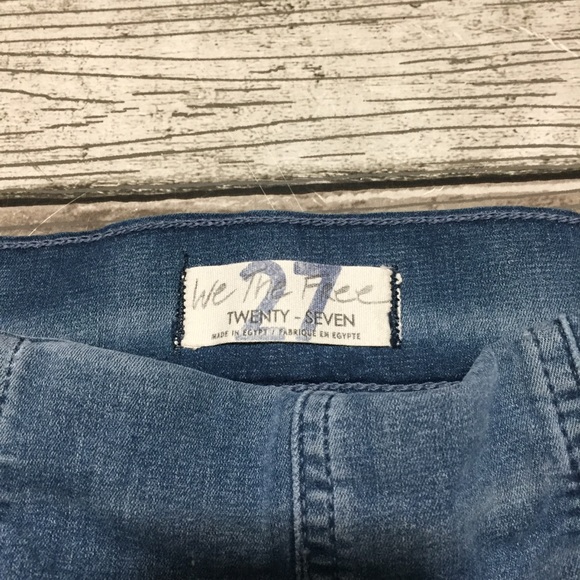 We The Free Pull On High Rise Skinny Jeans Women’s 27 Blue Denim (Inseam 27) - Picture 8 of 9